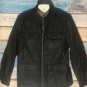 INC BLACK COATED JACKET XL